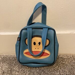 GUC Vintage Y2K Paul Frank Julius the Monkey Mini Bag Blue Collector's Rare